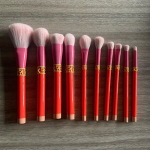 NWOB Never Used Sonia Kashuk Limited Edition Color Shock 10 Piece Brush Set